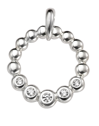 Picture of Open Circle CZ Pendant