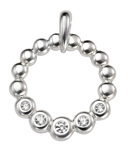 Picture of Open Circle CZ Pendant