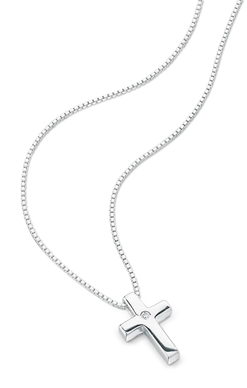 Picture of D For Diamond Plain Cross Pendent