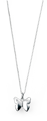 Picture of D For Diamond Butterfly Pendent
