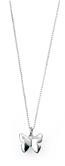 Picture of D For Diamond Butterfly Pendent