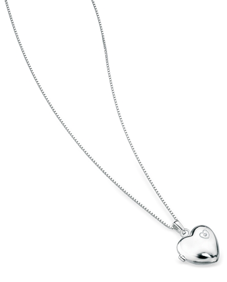 Picture of D For Diamond Large Heart Locket