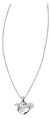 Picture of D For Diamond Flower Girl Pendent