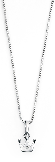 Picture of D For Diamond Crown Pendent
