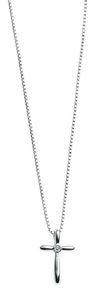 Picture of D For Diamond Shaped Cross Pendent