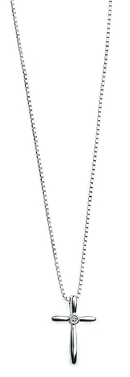 Picture of D For Diamond Shaped Cross Pendent