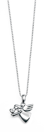 Picture of D For Diamond Angel Pendent