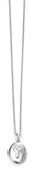 Picture of D For Diamond Cross Locket