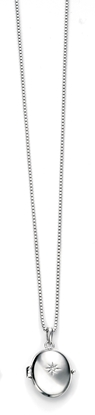 Picture of D For Diamond Plated Locket With Cross Inside