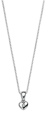 Picture of D For Diamond Heart Pendent