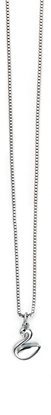Picture of D For Diamond Blue Swan Pendant