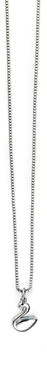 Picture of D For Diamond Blue Swan Pendant