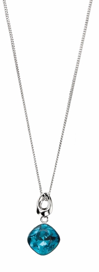 Picture of Indicolite Drop Swarovski Pendant With Teardrop Bale