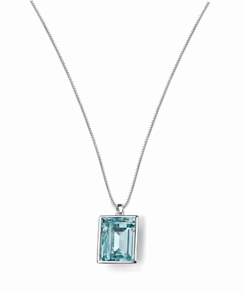Picture of Light Azore Swarovski Rectangular Pendant