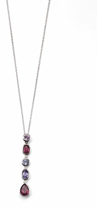 Picture of Amethyst/Tanzanite/Lavender Swarovski Crystal Drop Necklace