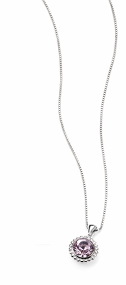 Picture of Swarovski Crystal Diamond Cut Bead Edge Pendant