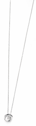 Picture of Spiral Necklace With Clear CZ