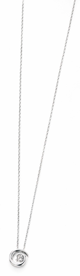 Picture of Spiral Necklace With Clear CZ