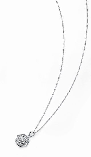 Picture of Cz Hexagonal Pendant