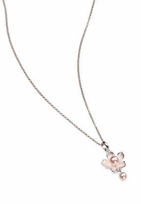 Picture of Rosaline Swarovski Pearl Flower Pendants