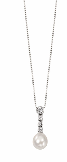Picture of Drop Cz & Pearl Pendant