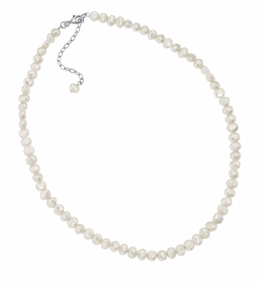 Picture of White Freshwater Single Row Necklace