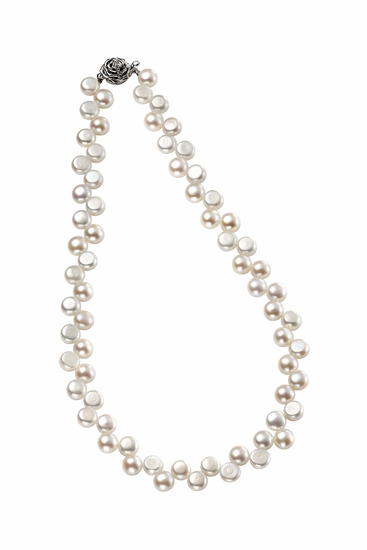 Picture of Zig Zag Pearl White Pearl Necklace