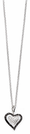 Picture of Double Heart Pendant With Pave