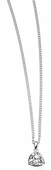 Picture of Clear Cz Triangle Pendant