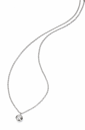Picture of Clear CZ 41+5Cm Necklace