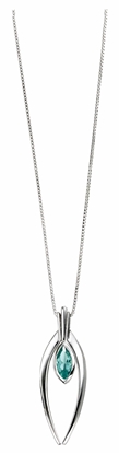Picture of Marquise Blue Crystal Pendant With Curved Surrounds
