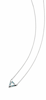 Picture of Graduated Pave Triangle Necklace