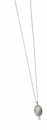 Picture of Silver Pendant With Dark Mop