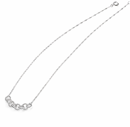 Picture of Curb Chain Necklace Textured Rings
