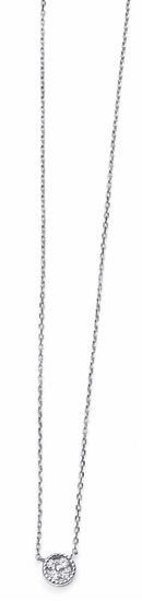 Picture of Disc Necklace With Clear Cz
