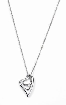 Picture of Abstract Double Heart 45+5Cm Necklace