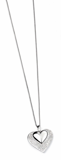 Picture of Scratched & Polished Heart Pendant
