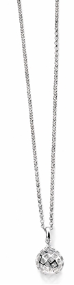 Picture of Silver Cutout Ball Drop Pendant