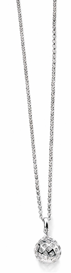 Picture of Silver Cutout Ball Drop Pendant