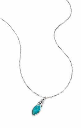 Picture of Turquoise Leaf Shape Pendant
