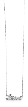 Picture of Rhodium Plated Rhodium Plated Love Necklace