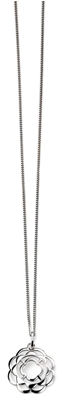 Picture of Rhodium Plated Open Flower Pendant