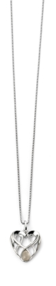 Picture of Rhodium Plated Celtic Heart Pendant