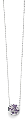 Picture of Purple CZ Disc Necklace