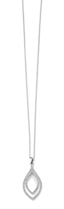 Picture of Double Clear CZ Lantern Shape Pendant