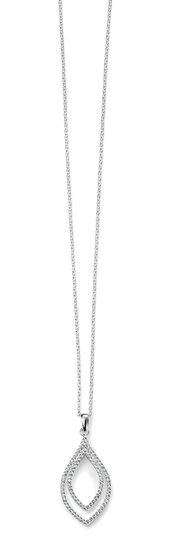 Picture of Double Clear CZ Lantern Shape Pendant