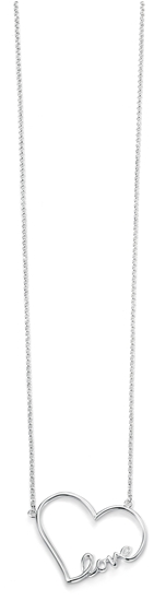 Picture of Large Open Heart Necklace 41+5Cm