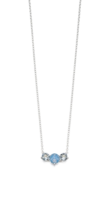 Picture of Air Blue Opal And Denim Blue Swarovski Necklace