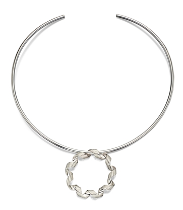 Picture of Scratch Finish Round Twist Pendant
