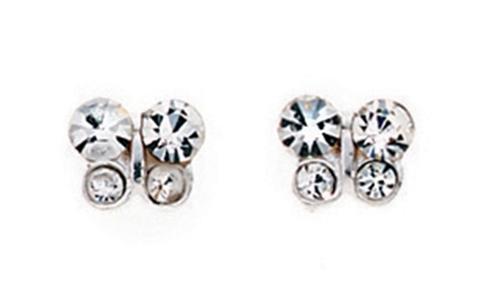 Picture of Clear Crystal Butterfly Stud